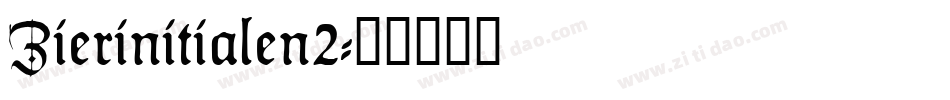 Zierinitialen2字体转换