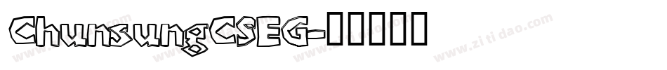 ChunsungCSEG字体转换