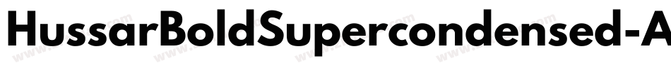 HussarBoldSupercondensed-AW7D字体转换