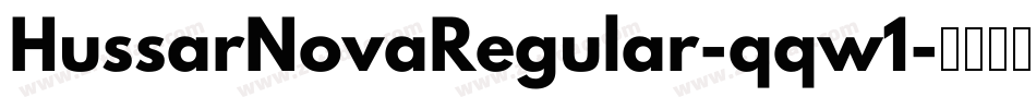 HussarNovaRegular-qqw1字体转换