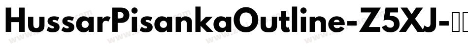 HussarPisankaOutline-Z5XJ字体转换