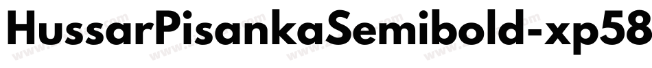 HussarPisankaSemibold-xp58字体转换