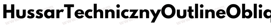 HussarTechnicznyOutlineOblique-oOEA字体转换