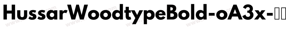 HussarWoodtypeBold-oA3x字体转换