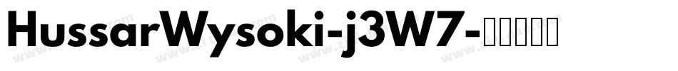 HussarWysoki-j3W7字体转换