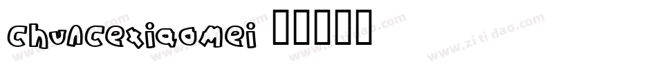 chuncexiaomei字体转换