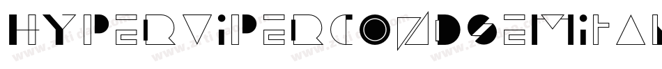 hypervipercondsemital字体转换