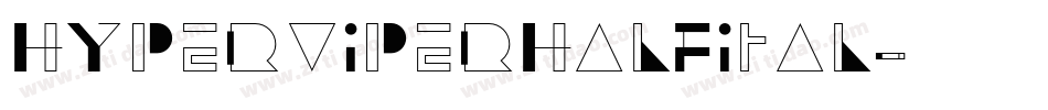 hyperviperhalfital字体转换