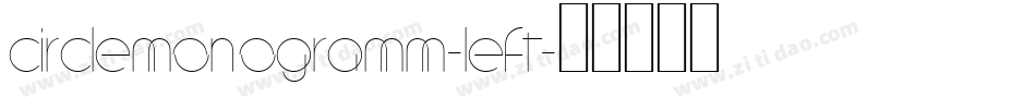 CircleMonogramm-Left字体转换
