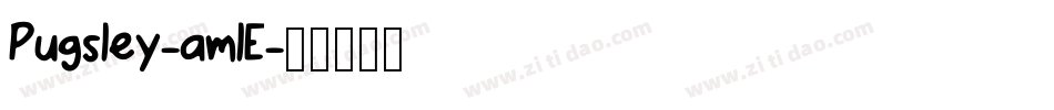 Pugsley-amlE字体转换
