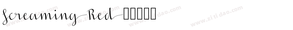 Screaming-Red字体转换
