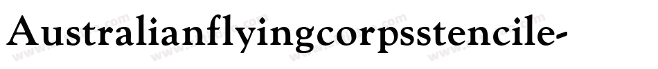 Australianflyingcorpsstencile-aAMK字体转换