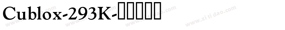 Cublox-293K字体转换