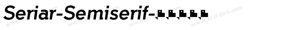 Seriar-Semiserif字体转换