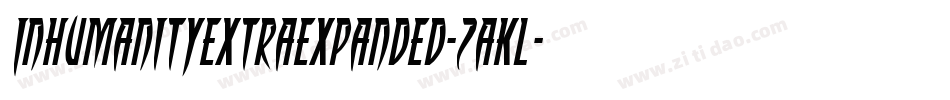 InhumanityExtraExpanded-2aKl字体转换