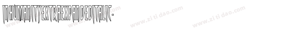InhumanityExtraExpandedItalic-vzq7字体转换