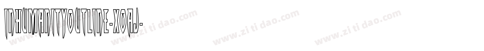 InhumanityOutline-XOaj字体转换