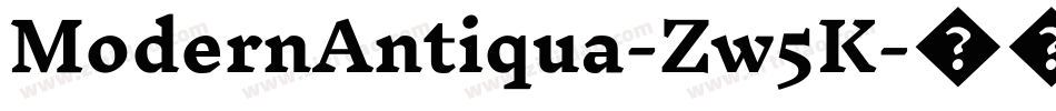 ModernAntiqua-Zw5K字体转换