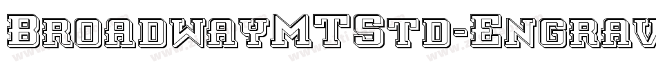 BroadwayMTStd-Engraved字体转换