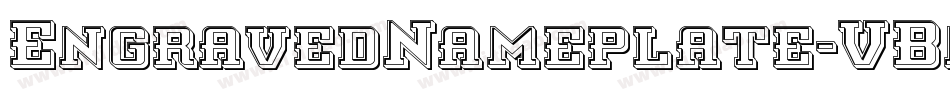 EngravedNameplate-VBnw字体转换
