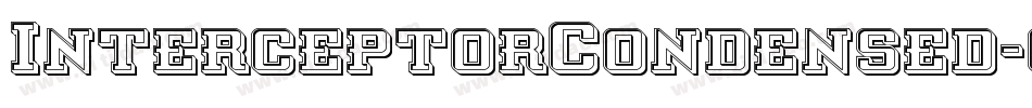 InterceptorCondensed-6VDA字体转换