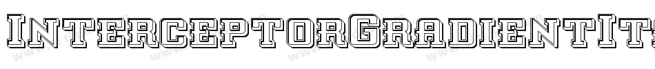 InterceptorGradientItalic-BMv8字体转换