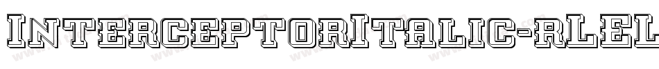 InterceptorItalic-rLEL字体转换
