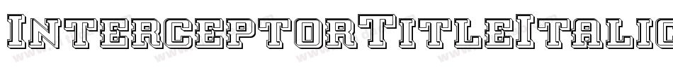 InterceptorTitleItalic-1xBj字体转换