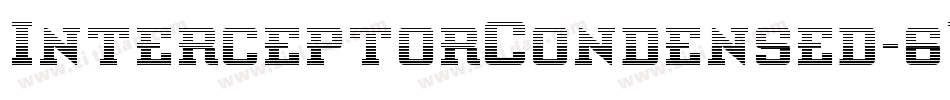 InterceptorCondensed-6VDA字体转换