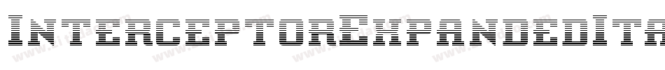 InterceptorExpandedItalic-1xOB字体转换 InterceptorExpandedItalic-1xOB字体转换