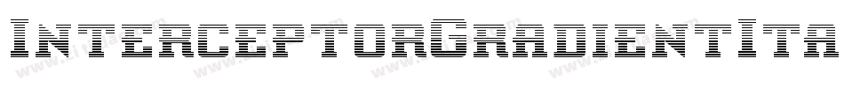 InterceptorGradientItalic-BMv8字体转换
