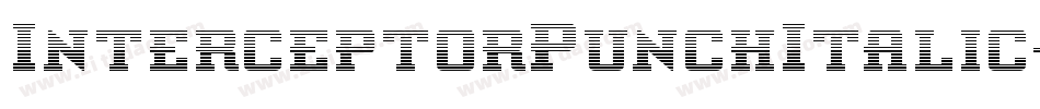 InterceptorPunchItalic-2pZe字体转换