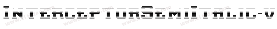 InterceptorSemiItalic-v9x4字体转换