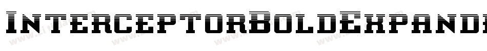 InterceptorBoldExpanded-JP9M字体转换