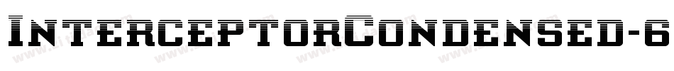 InterceptorCondensed-6VDA字体转换