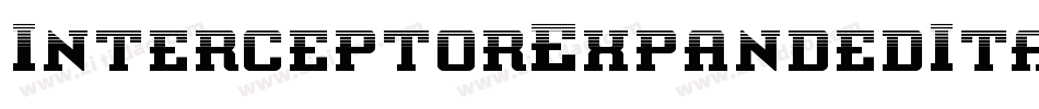 InterceptorExpandedItalic-1xOB字体转换 InterceptorExpandedItalic-1xOB字体转换