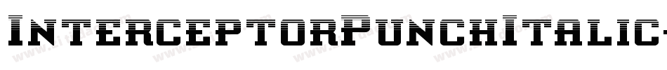 InterceptorPunchItalic-2pZe字体转换