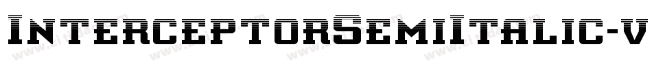 InterceptorSemiItalic-v9x4字体转换