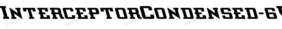 InterceptorCondensed-6VDA字体转换