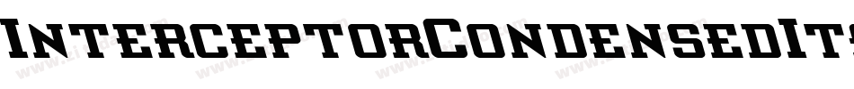 InterceptorCondensedItalic-yWle字体转换
