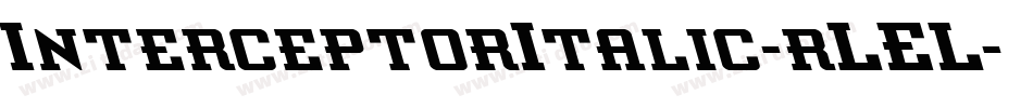InterceptorItalic-rLEL字体转换