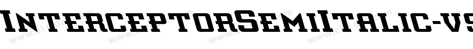 InterceptorSemiItalic-v9x4字体转换