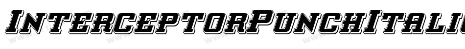 InterceptorPunchItalic-2pZe字体转换