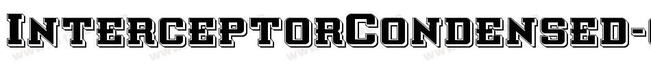 InterceptorCondensed-6VDA字体转换