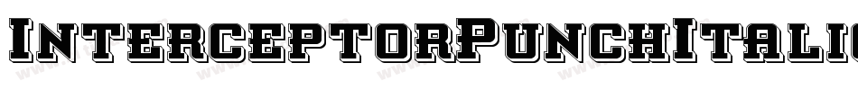 InterceptorPunchItalic-2pZe字体转换
