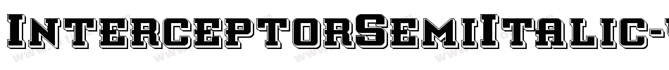 InterceptorSemiItalic-v9x4字体转换
