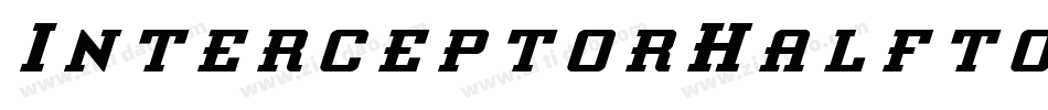 InterceptorHalftoneItalic-Ypn4字体转换