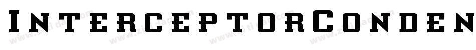 InterceptorCondensed-6VDA字体转换