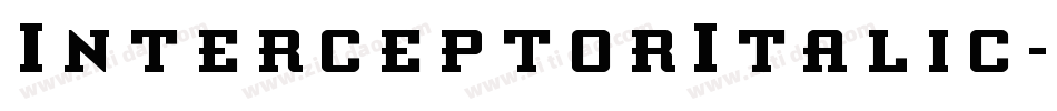 InterceptorItalic-rLEL字体转换