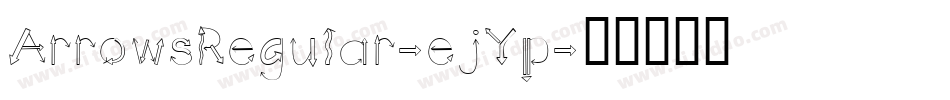 ArrowsRegular-ejYp字体转换